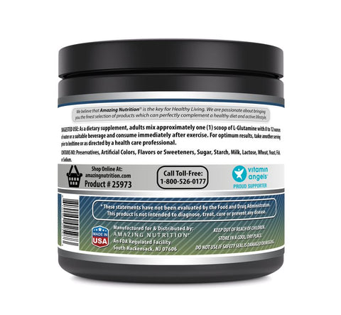 Image of Amazing Formulas L-Glutamine Powder | 1 Lb | 454 Servings