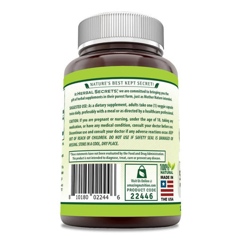 Image of Herbal Secrets Ginger Root Supplement | 550 Mg | 120 Capsules