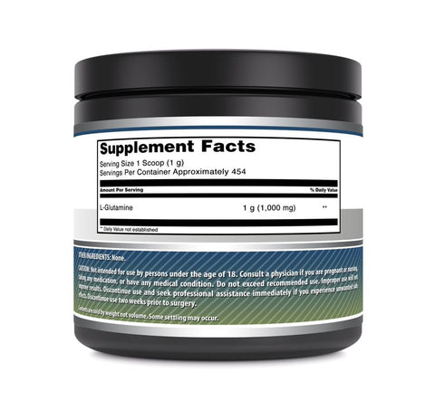 Image of Amazing Formulas L-Glutamine Powder | 1 Lb | 454 Servings
