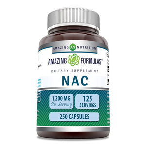 Amazing Formulas NAC | 1200 Mg Per Serving | 250 Capsules