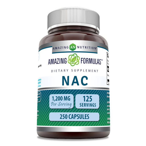 Image of Amazing Formulas NAC | 1200 Mg Per Serving | 250 Capsules