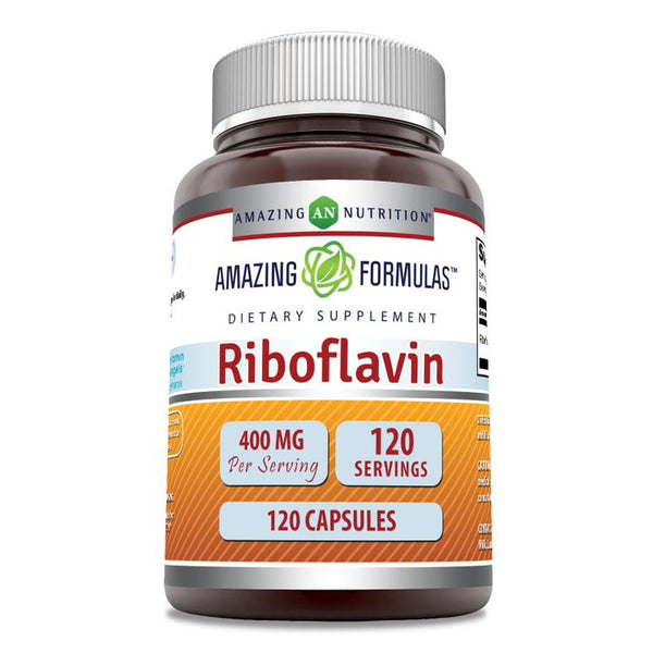 Amazing Formulas Riboflavin 400 Mg 120 Capsules Amazing Nutrition