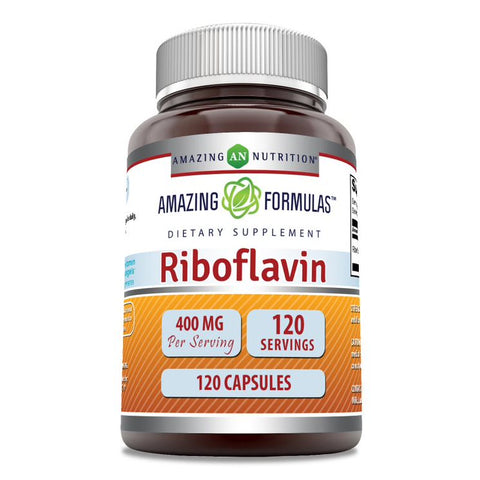 Image of Amazing Formulas Riboflavin | 400 Mg | 120 Capsules