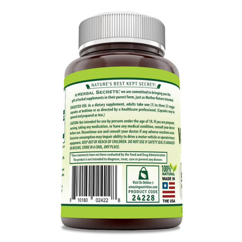 Image of Herbal Secrets Valerian Root | 500 Mg | 120 Veggie Capsules