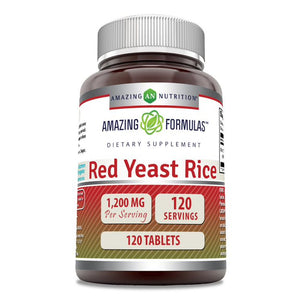 Amazing Formulas Red Yeast Rice |1200 Mg | 120 Tablets