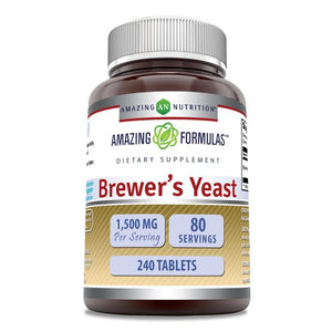 Amazing Formulas Brewer's Yeast  | 1500 Mg Per Serving | 240 Tablets