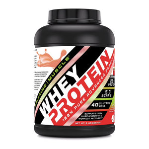 Amazing Muscle Whey Protein Isolate & Concentrate | 5 Lbs | Strawberry