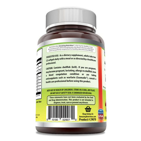 Image of Amazing Omega Krill Oil | 1000 Mg per Serving | 120 softgels