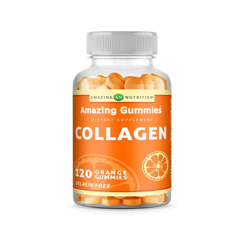 Image of Amazing Gummies Collagen | 100 Mg Per Serving | 120 Gummies | Orange Flavor