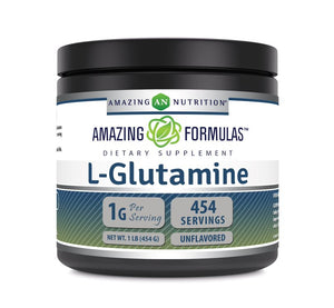 Amazing Formulas L-Glutamine Powder | 1 Lb | 454 Servings
