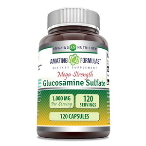 Amazing Formulas Glucosamine Sulfate | Mega Strength | 1000 Mg | 120 Capsules