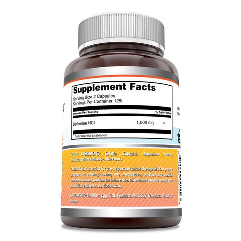 Image of Amazing Formulas Berberine | 1000 Mg Per Serving | 250 Capsules