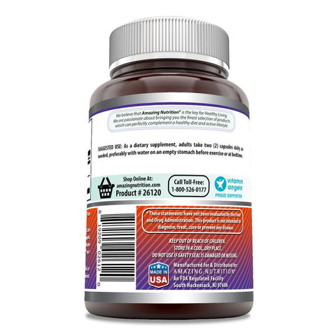 Image of Amazing Formulas L-Arginine L-Ornithine | 1500 Mg Per Serving | 120 Capsules