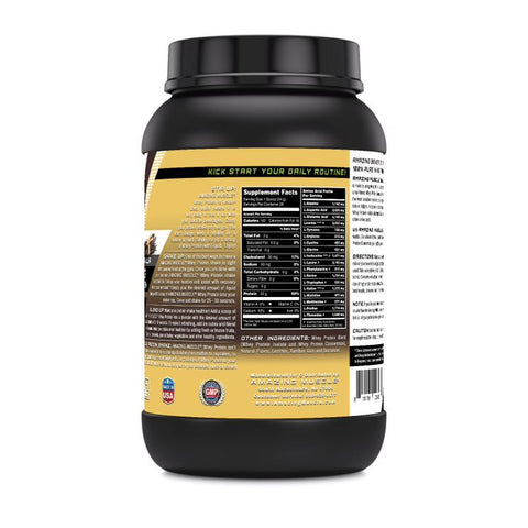 Image of Amazing Muscle Whey Protein Isolate & Concentrate | 2 Lbs | Vanilla