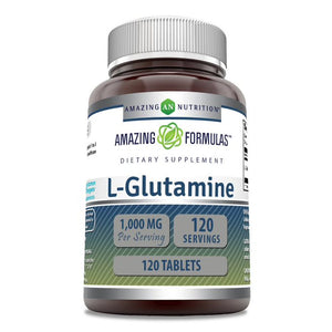 Amazing Formulas L-Glutamine | 1000 Mg | 120 Tablets