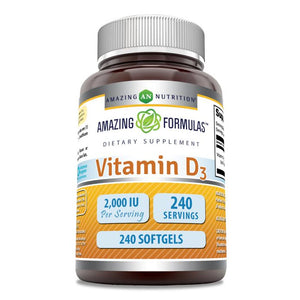 Amazing Formulas Vitamin D3 | 2000 IU | 240 Softgels