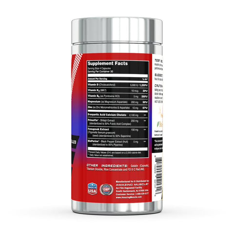 Image of Amazing Muscle Testosterone Booster | 120 Capsules | 30 Servings