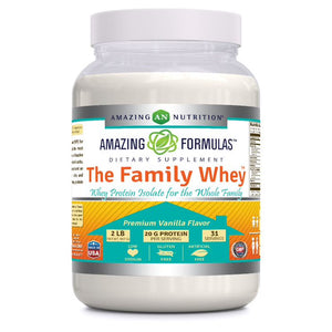 Amazing Formulas The Family Whey | 20 Grams Protein | Vanilla Flavor | 31 Servings