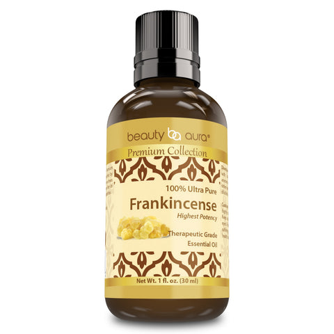 Image of Beauty Aura Frankincense Oil | Therapeutic Grade Essential Oil | 1 Fl. Oz (30 ml) | Premium Collection