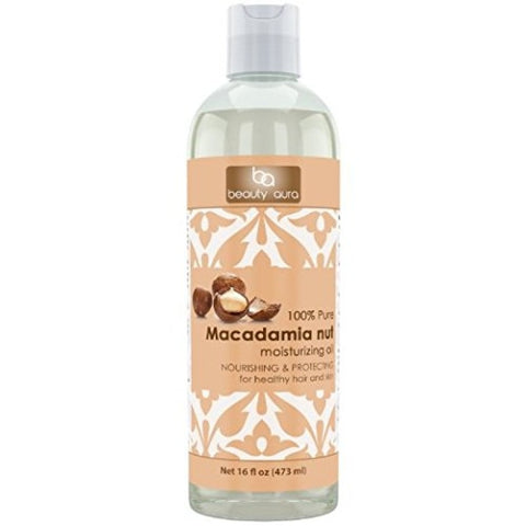 Image of Beauty Aura Macadamia Oil | 16 Fl Oz | 473 Ml