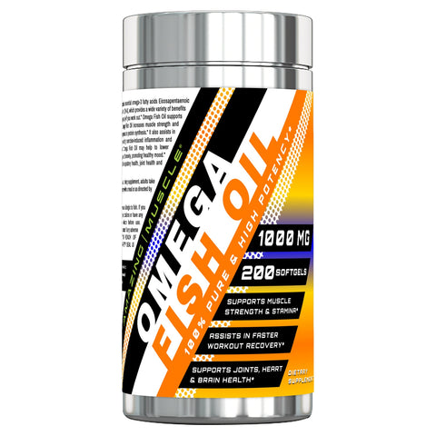 Image of Amazing Muscle Omega Fish Oil | 1000 Mg | 200 Softgels