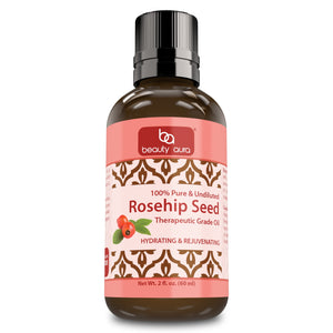 Beauty Aura Rosehip Seed Essential Oil | 2 Fl Oz | 60 Ml