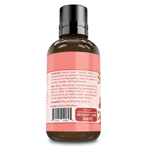 Beauty Aura Rosehip Seed Essential Oil | 2 Fl Oz | 60 Ml