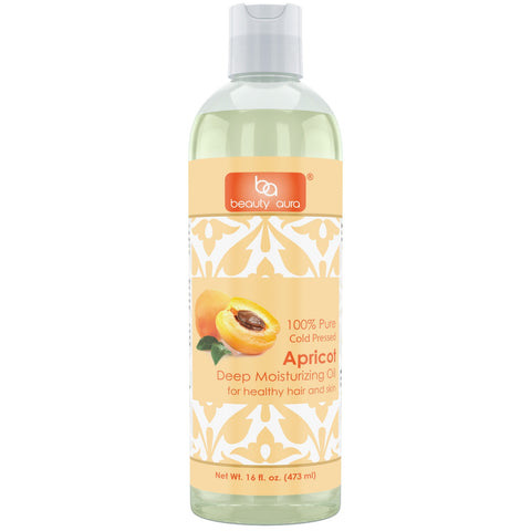 Image of Beauty Aura Apricot Oil | 16 Fl Oz | 473 Ml