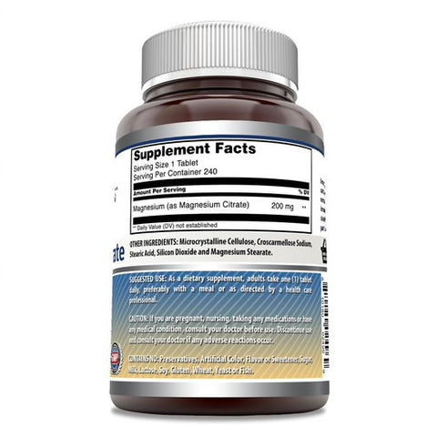 Image of Amazing Formulas Magnesium Citrate | 200 Mg | 240 Tablets
