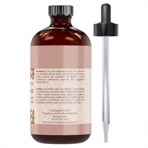 Image of Beauty Aura Essential Oil, Cedarwood, Prevent Hair Loss,Skin Glow | 4 Ounce |