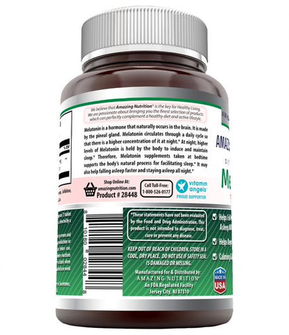 Image of Amazing Formulas Melatonin | 1 Mg | 90 Tablets | Strawberry Flavor