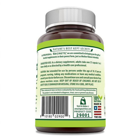Image of Herbal Secrets Bacopa Powder |  500 Mg | 90 Capsules