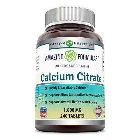 Image of Amazing Formulas Calcium Citrate | 1000 Mg | 240 Tablets
