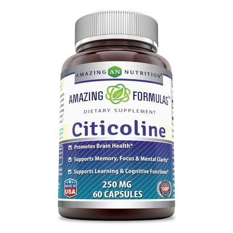 Image of Amazing Formulas Citicoline | 250 Mg | 60 Capsules