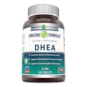 Amazing Formulas DHEA | 25 Mg | 180 Tablets