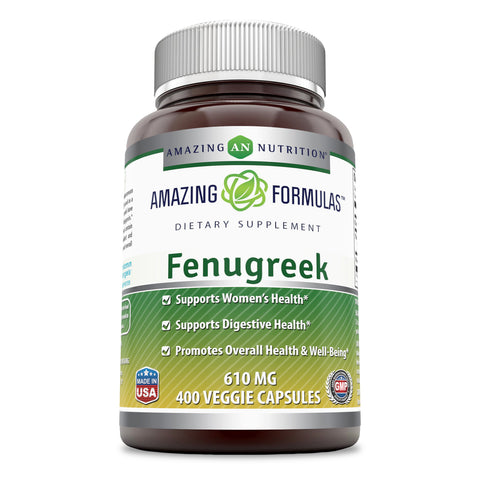 Image of Amazing Formulas Fenugreek | 610 Mg | 400 Veggie Capsules