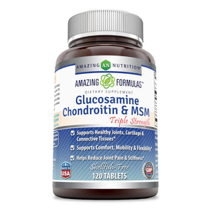 Amazing Formulas Glucosamine Chondroitin & MSM | 120 Tablets