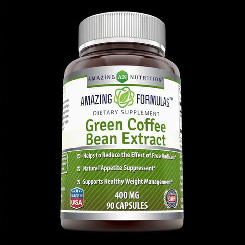 Image of Amazing Formulas Green Coffee Bean Extract | 400 Mg | 90 Capsules