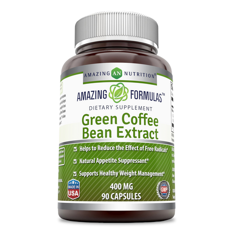 Image of Amazing Formulas Green Coffee Bean Extract | 400 Mg | 90 Capsules