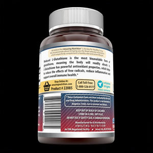 Amazing Formulas L-Glutathione | 500 Mg | 120 Veggie Capsules