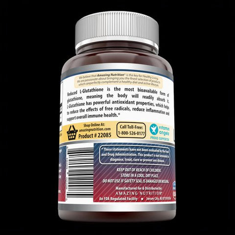 Image of Amazing Formulas L-Glutathione | 500 Mg | 120 Veggie Capsules