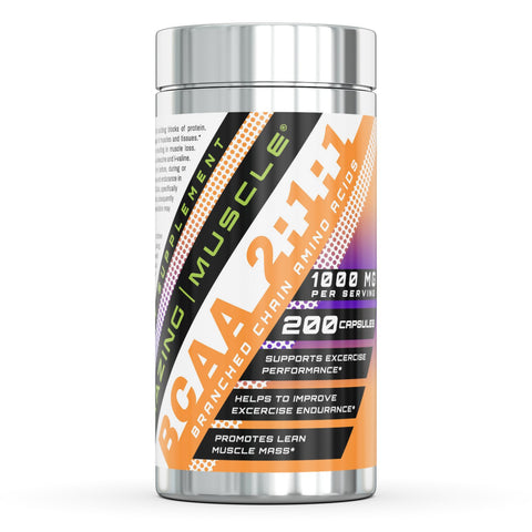 Image of Amazing Muscle BCAA 2:1:1 | 1000 Mg per Serving | 200 Capsules