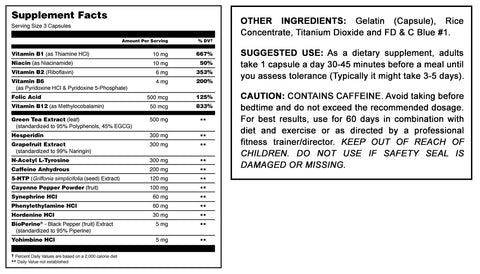 Image of Amazing Muscle Burn X | Thermogenic Fat Lost Formula | 90 Capsules