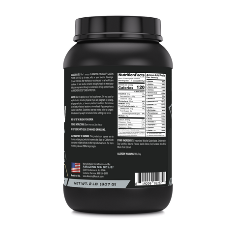 Image of Amazing Muscle Casein Protein Powder | 25 Grams Protein | 2 Lb Powder