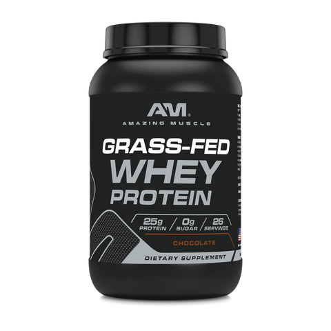 Image of Amazing Muscle Grass Fed Whey Protein Powder | 2 Lb | 25 Grams Protein Per Serving