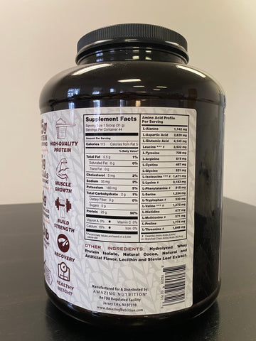 Image of Amazing Nutrition Amazing Hydro - Hydrolyzed Whey Protein Isolate, 3 Lb Chocolate Flavor