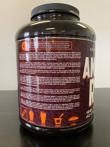 Image of Amazing Raw Whey Protein | Isolate & Concentrate | 5 Lbs | Chocolate Flavor