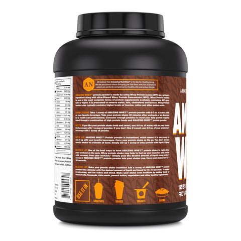 Image of Amazing Whey Whey Protein Isolate & Concentrate | 5 Lbs | Chocolate Flavor