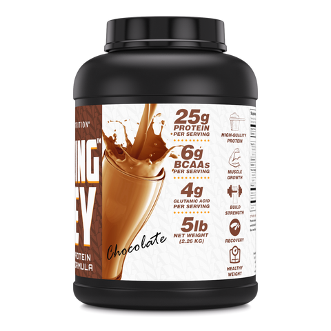 Image of Amazing Whey Whey Protein Isolate & Concentrate | 5 Lbs | Chocolate Flavor