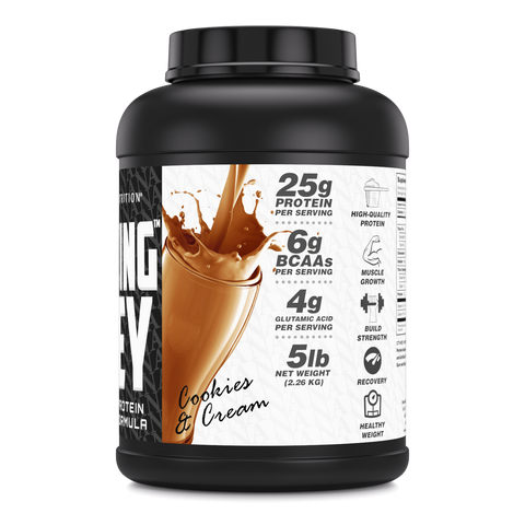 Image of Amazing Whey Whey Protein Isolate & Concentrate | 5 Lbs | Cookies & Cream Flavor